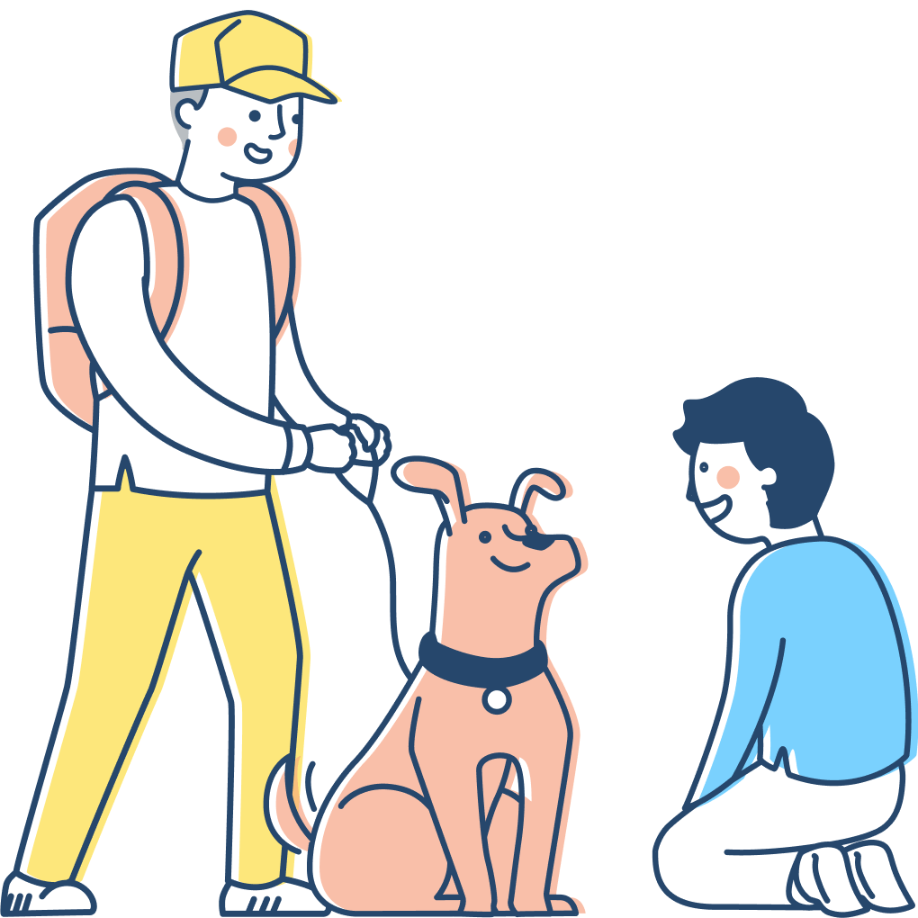 promenade pour chiens, dog-sitting, bulle